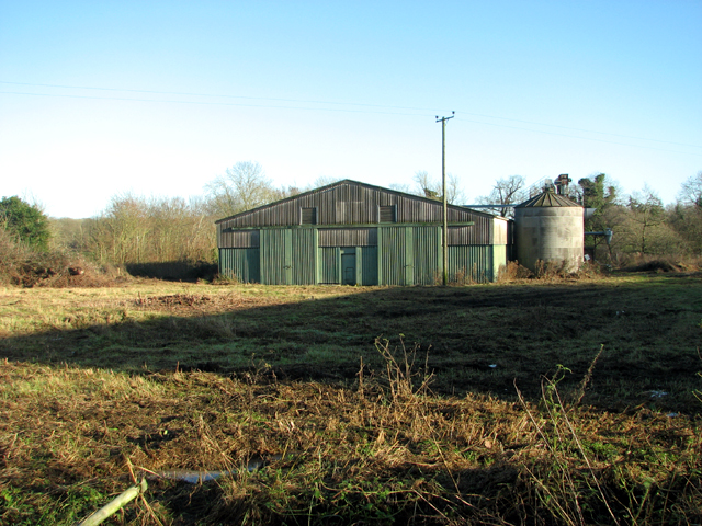 Shed and silo at Hall Farm © Evelyn Simak :: Geograph Britain and Ireland