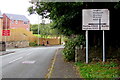 Directions sign facing Railway Road, Brymbo