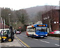 X18 bus in Bridge Street, Abercarn