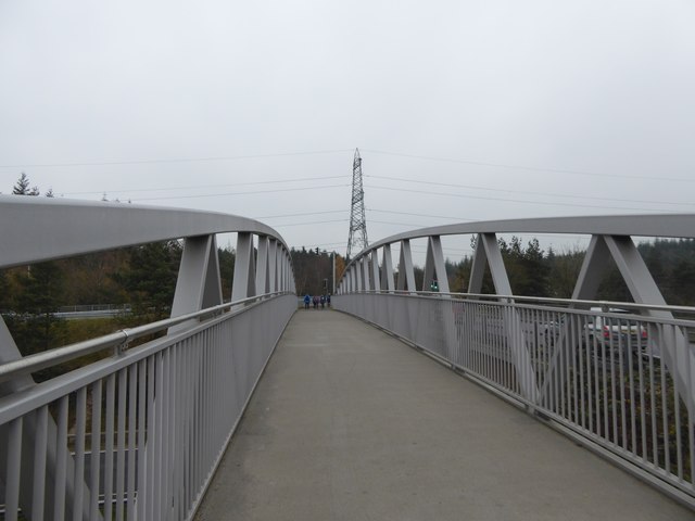 Footbridge over A38, Drum Bridges