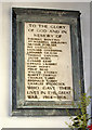 TG2312 : St Margaret's church, Old Catton - WW1 memorial by Evelyn Simak