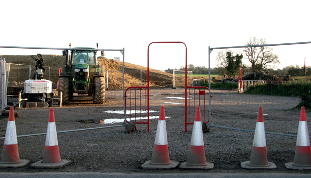Construction site access south of Plumstead Road