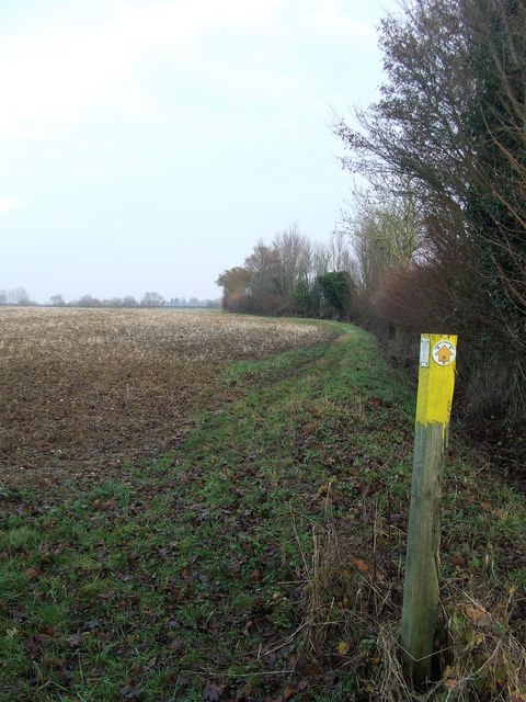 Guide Post And Footpath