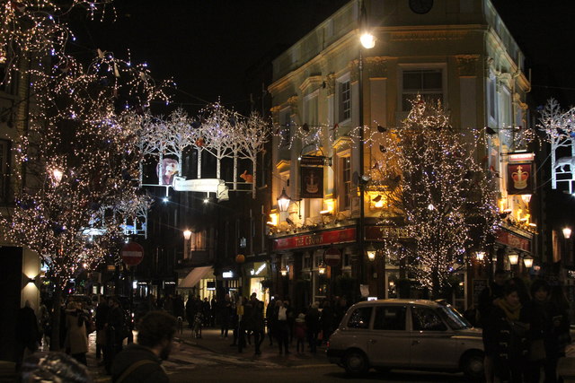 Monmouth Street Christmas lights