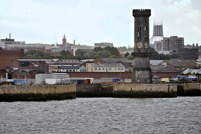Victoria Tower at the Entrance to Salisbury Dock, Liverpool