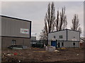 Industrial units beside Hillington West train station