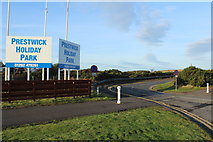 NS3427 : Road to Prestwick Holiday Park by Billy McCrorie