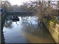 The Beverley Brook just before it flows into the River Thames