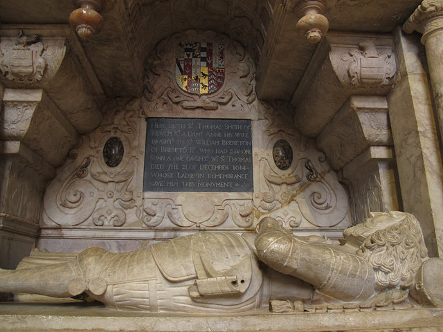 St Mary, Nantwich: tomb of Thomas Smith (detail)