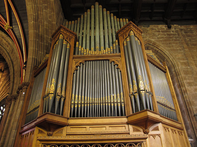 St Mary, Nantwich: organ case