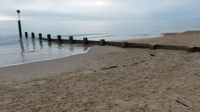 Bournemouth Beach Groynes Map Groyne On Bournemouth Beach © David Martin :: Geograph Britain And Ireland