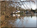 Powdermills Hotel across Powdermill Lake