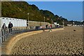 Promenade and beach looking toward Canford Cliffs