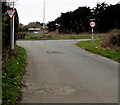 Road from Wig-fach reaches Bridgend Road, Porthcawl