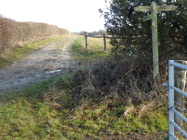 Path junction south of Wanbarrow Farm