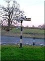 NU2414 : Fingerpost at Longhoughton by Alan Murray-Rust