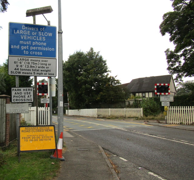 Instructions for the drivers of large or slow vehicles, London Road, Nantwich