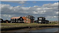 Houses on stilts at Walberswick, Suffolk