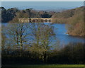 The dam at Blackbrook Reservoir