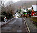 Ice warning sign, Nantcarn Road, Cwmcarn