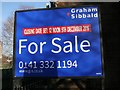 For Sale sign, Methodist Church, Barrhead