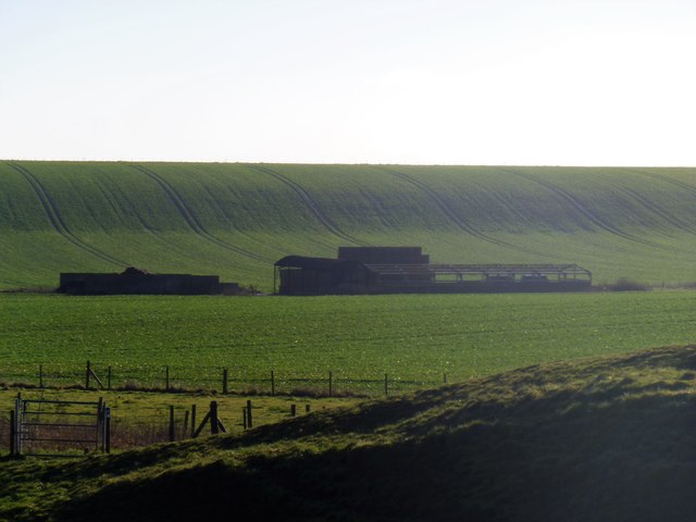 Farm buildings on the hill