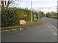 Aughton, bus shelter