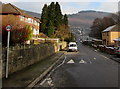 Speed bump at the western end of Nantcarn Road, Cwmcarn