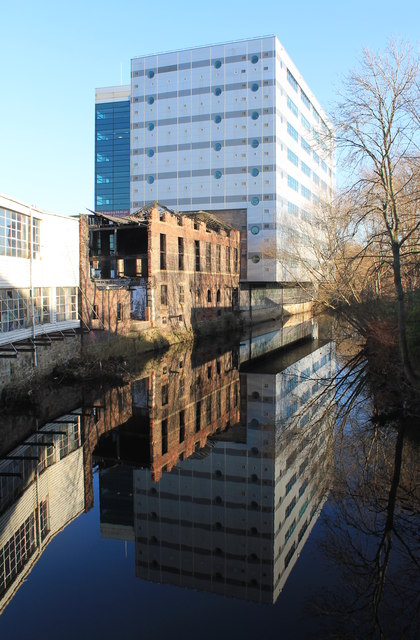 Sheffield City Centre and the River Don