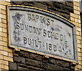 Inscription on a Sunday School wall, Abercarn