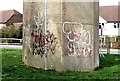 Graffiti on water tower by Darvel Down