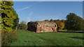 Remains of Holt Castle near Wrexham