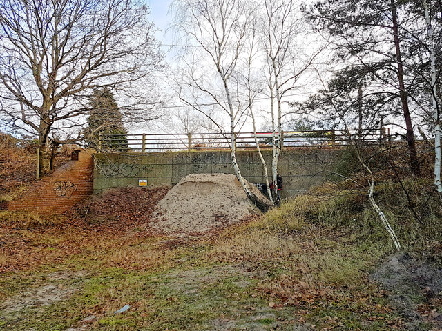 Bridge over quarry track