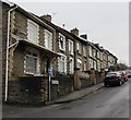 Houses on the north side of Park Street, Cwmcarn