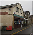 Newport Road shop with a blank nameboard, Cwmcarn