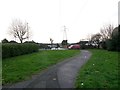 Bear Cross: footpath E03 approaches Magna Road