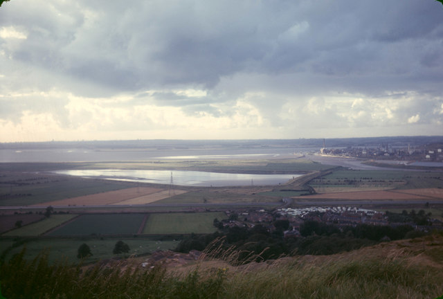 Frodsham Marsh and Weston Point from Beacon Hill
