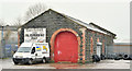 J2990 : Former railway goods shed, Ballyclare - January 2017(1) by Albert Bridge