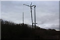 ST1999 : Tower for turbine, Pen-y-Fan Industrial Estate by M J Roscoe
