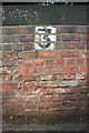 Benchmark on London Road railway bridge