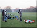 Aero-modellers in the sports fields by Ipsley