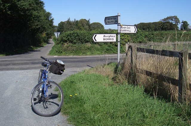 Signpost near Ballinkillin