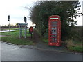 TA0149 : Elizabeth II postbox and telephone box  on Beverley Road. Kilnwick Lodges by JThomas