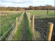SE3323 : Public footpath heading east from Ouchthorpe Lane by Christine Johnstone