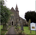 Entrance path to the Parish Church of St Mary the Virgin, Risca