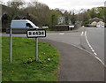 B4434 sign, Aberdulais