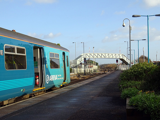 A 'Heart of Wales' line train at Llanelli