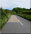 SS1098 : Change in road surface colour on the A4139 near Penally by Jaggery