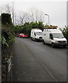 Western Power Distribution vans, Llanfach Road, Llanfach, Abercarn