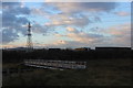 Footbridge at Stambridge Mills looking south